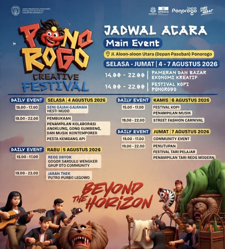 Ponorogo Creative Festival 2026 Siap Digelar, Kwarcab Pramuka Ponorogo Ajak Masyarakat Ramaikan Festival Budaya dan Ekonomi Kreatif