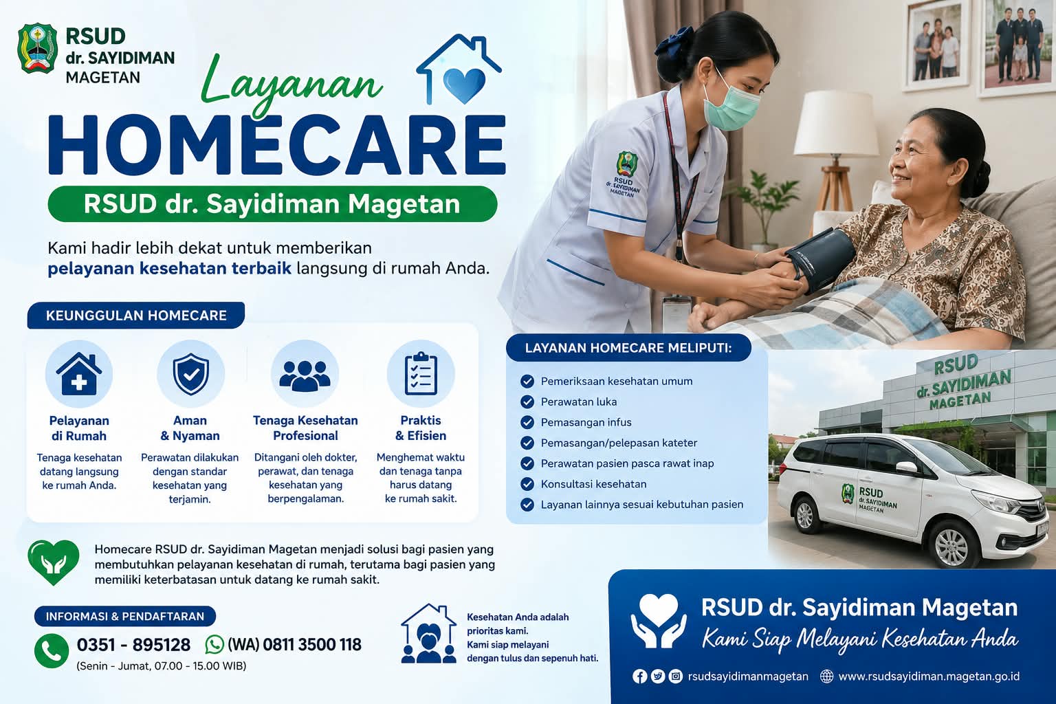 RSUD dr. Sayidiman Magetan Hadirkan Layanan Kesehatan Lebih Dekat, Homecare Permudah Masyarakat Mendapatkan Perawatan
