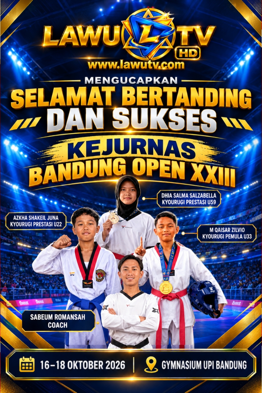LAWU TV Ucapkan Selamat Bertanding kepada Atlet Laskar TC Lampung Barat di Kejurnas Bandung Open XXIII